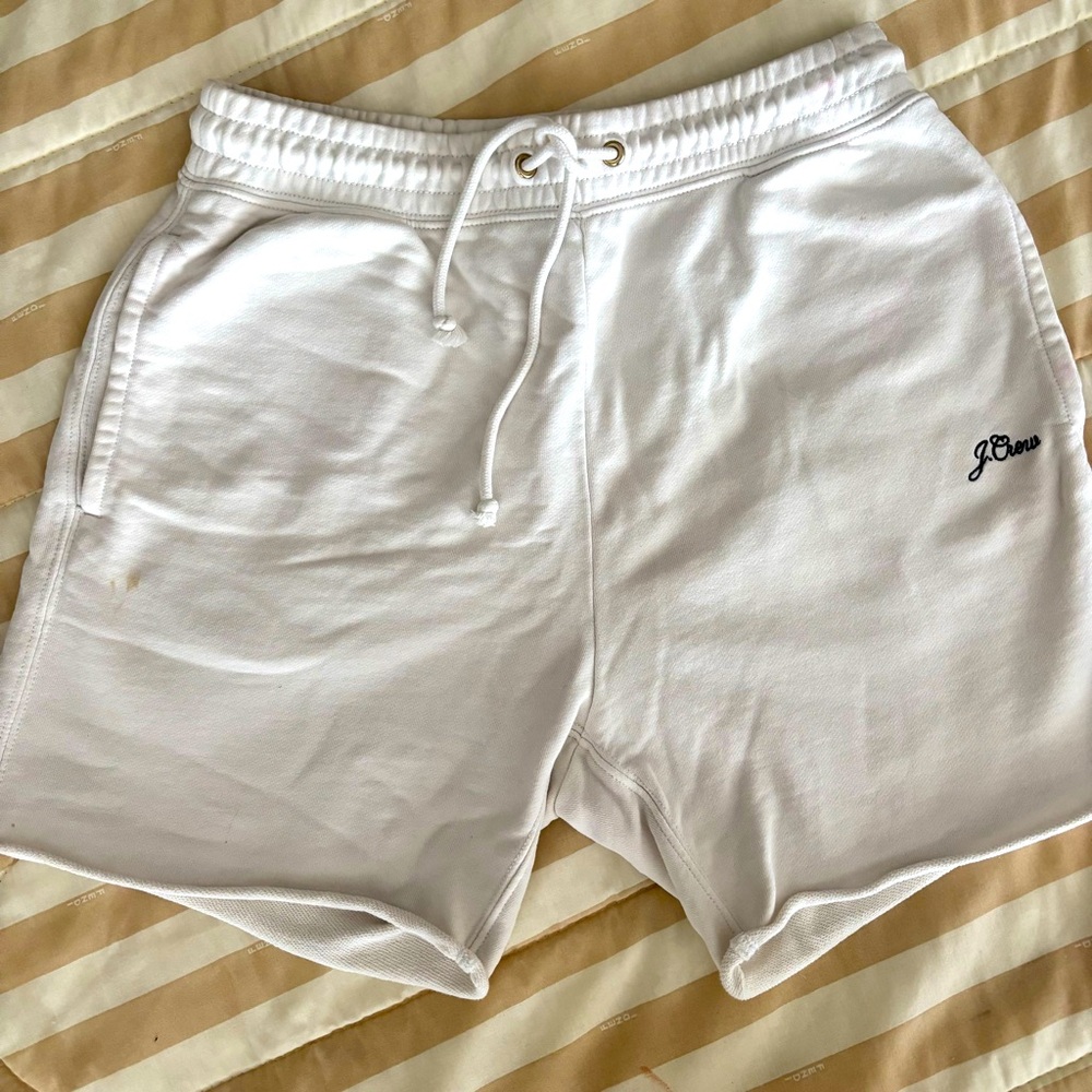 J. Crew White Sweatshorts
